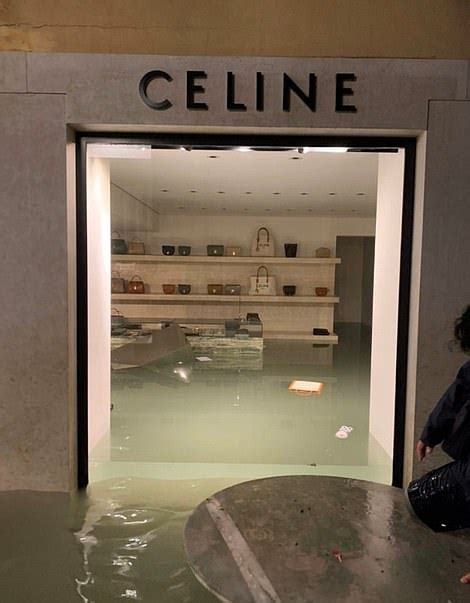 celine store flooded venice|Venice flooding in january.